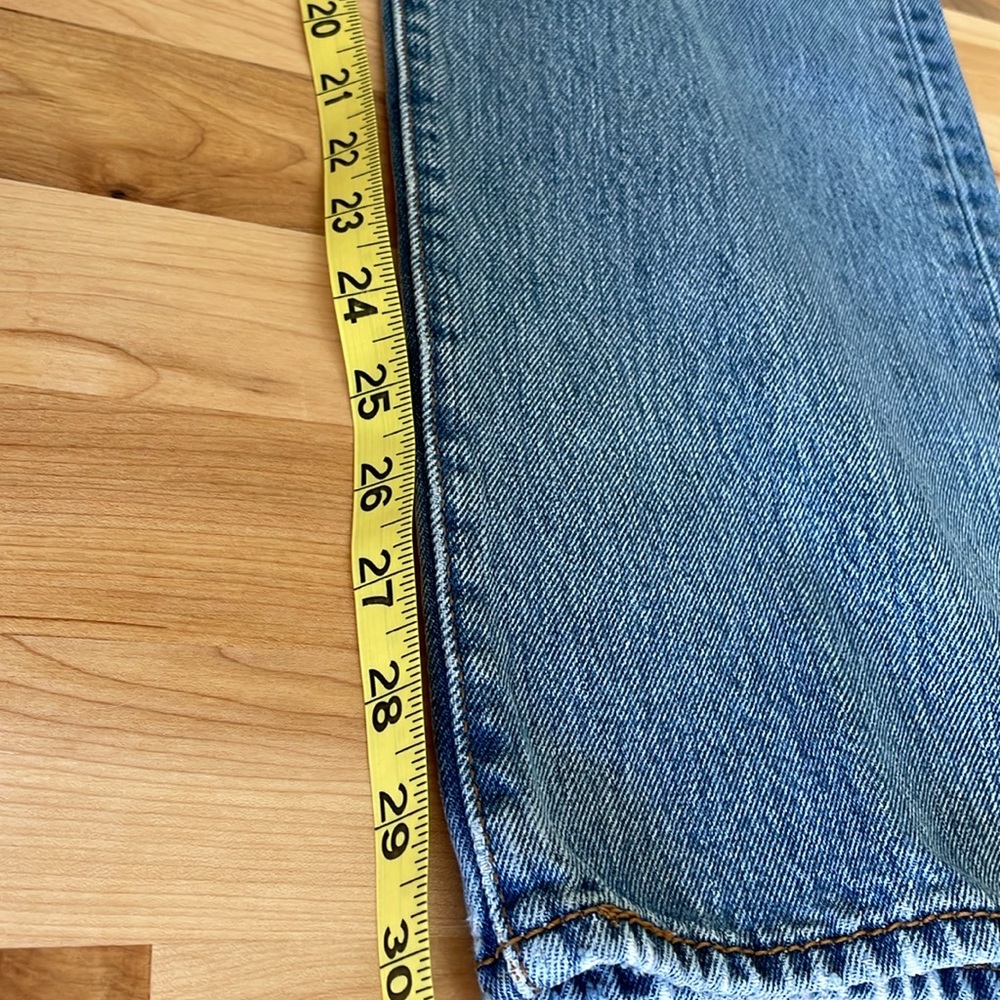 Levis 501 xx Jeans Mens 34x32 Button Fly Straight Leg Light Wash Classic Denim - Picture 10 of 11